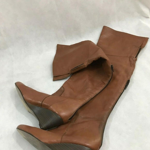 Leather knee-high boots - Picture 3 of 5